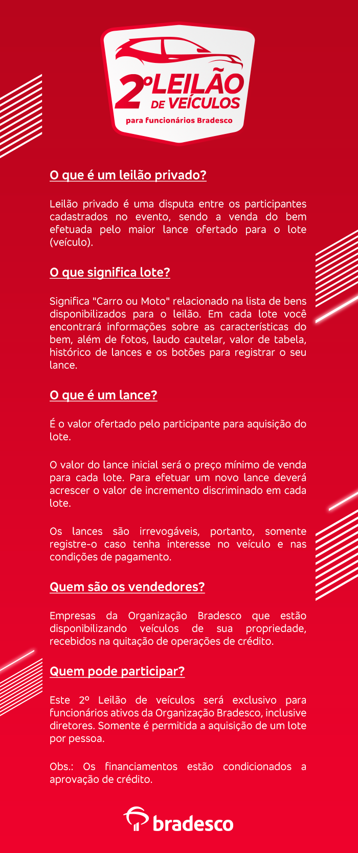 Leilão Funcionários Bradesco